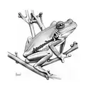 tree frogs tattoo design idea