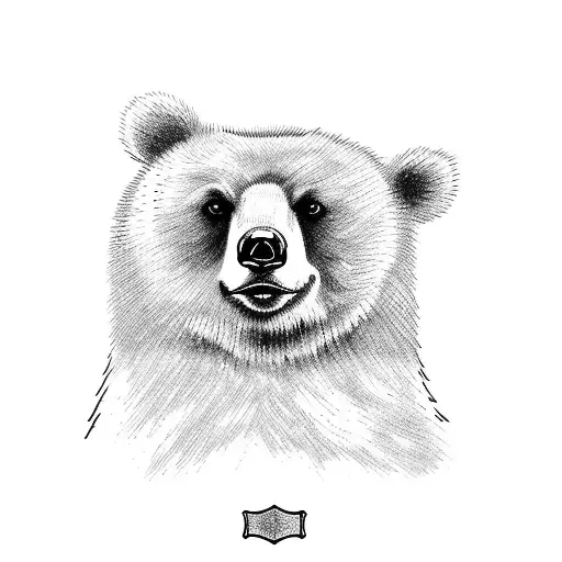 a Bear., a duckling and arabbit sitting tohether tattoo design idea