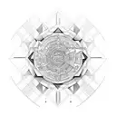 "knowledge" in binary code tattoo design idea