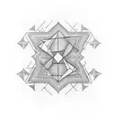 "knowledge" in binary code tattoo design idea