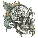 Vertical Slash Scar: The central feature is a jagged, vertical scar running down the side of your ribcage. This scar can tattoo design idea