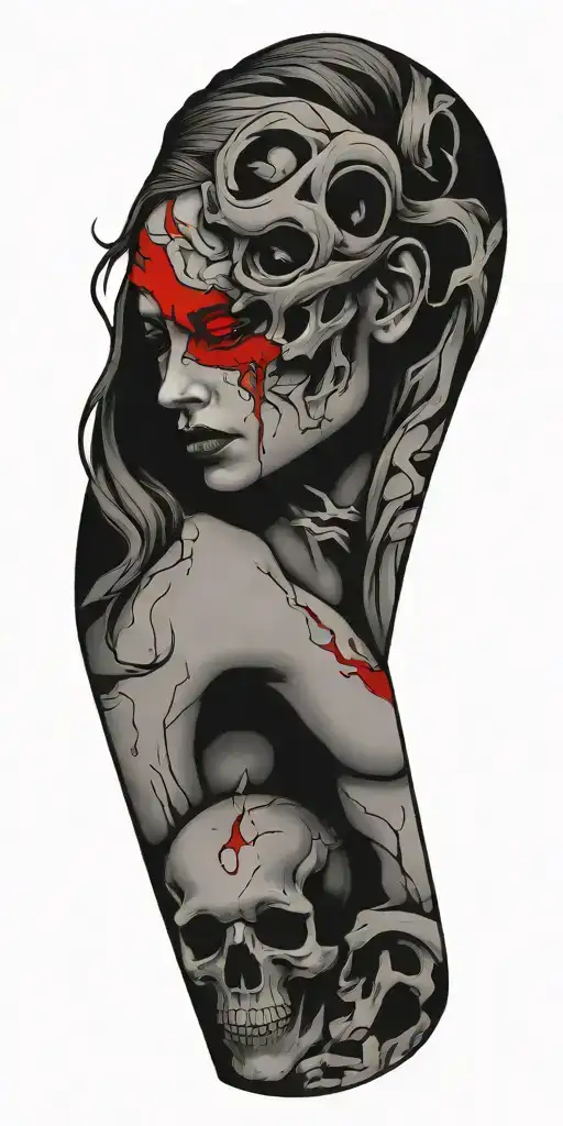 depression anxiety mental health tattoo design idea