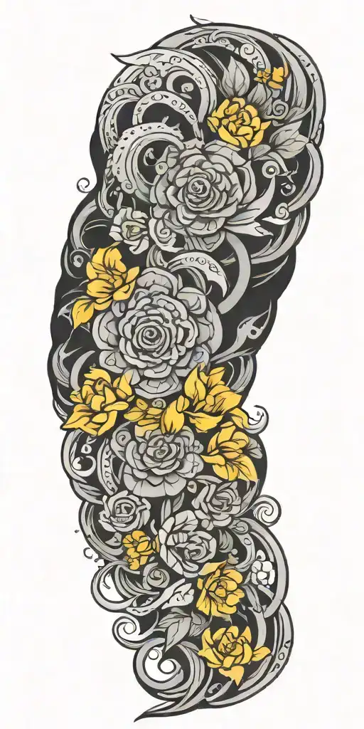 depression anxiety mental health tattoo design idea