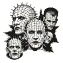 hellraiser pinhead tattoo design idea