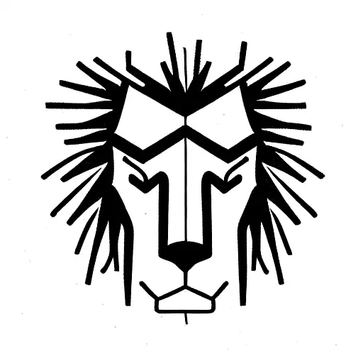 Lion and lamb tattoo design idea