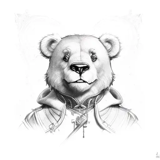 Teddy  tattoo design idea