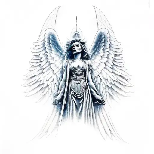 Warrior Angel coloring page  Free Printable Coloring Pages