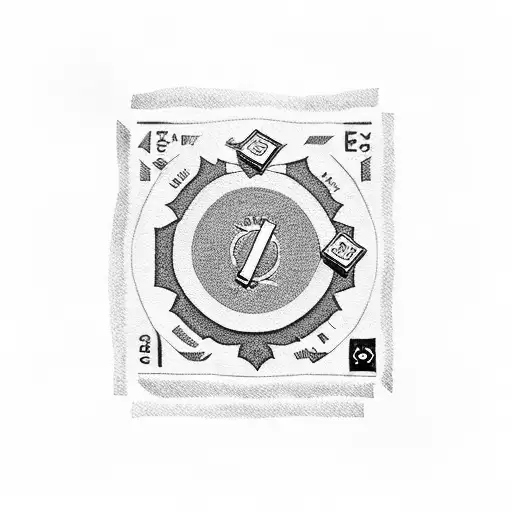 monopoly board tattoo design idea