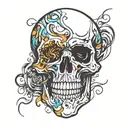 skull tattoo design idea