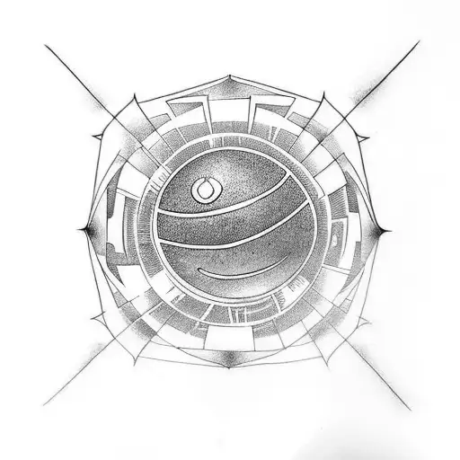 8 Ball tattoo design idea