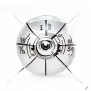 8 Ball tattoo design idea