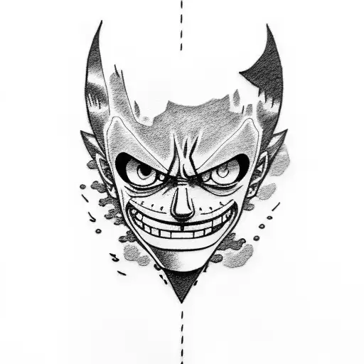 luffy  tattoo design idea