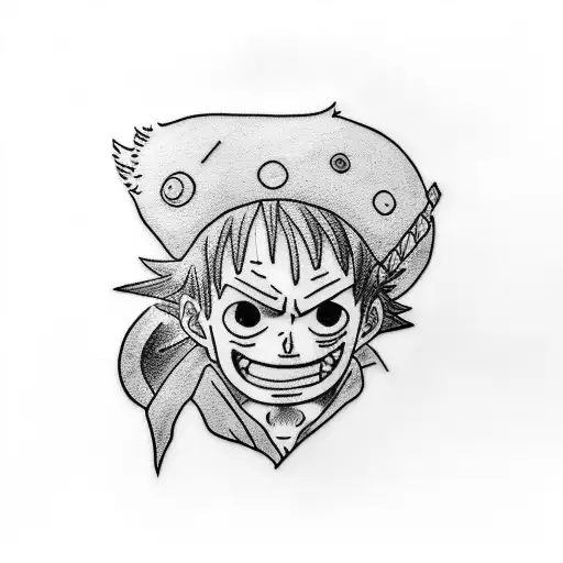 luffy  tattoo design idea