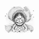 luffy  tattoo design idea