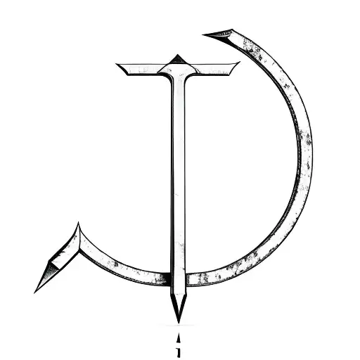 the hammer and sickle symbol tattoo design idea