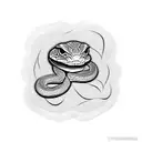 copperhead snake tattoo design idea