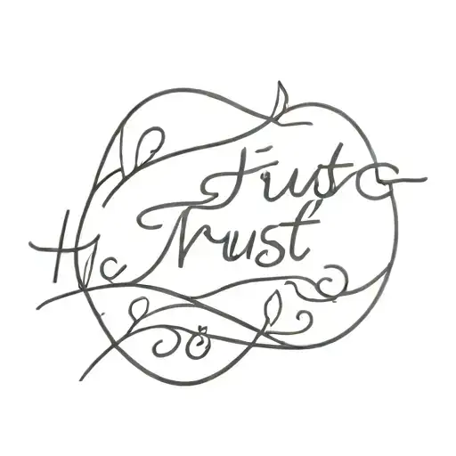 trust thr process everything happens for a reason " tattoo design idea