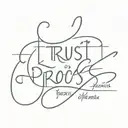 trust thr process everything happens for a reason " tattoo design idea