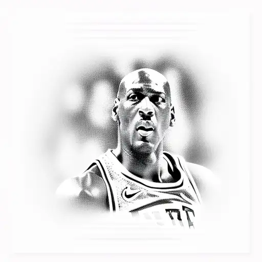 MICHAEL JORDAN tattoo design idea