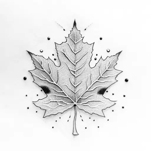 Maple Leaf tattoo design idea