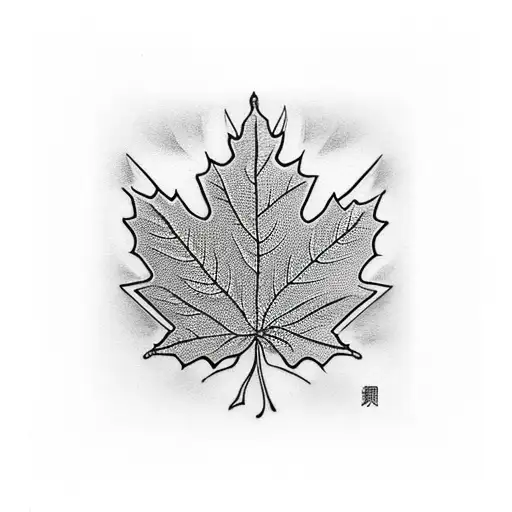 Maple Leaf tattoo design idea