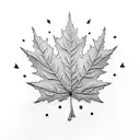 Maple Leaf tattoo design idea