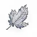 Maple Leaf tattoo design idea