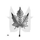 Maple Leaf tattoo design idea