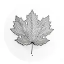 Maple Leaf tattoo design idea