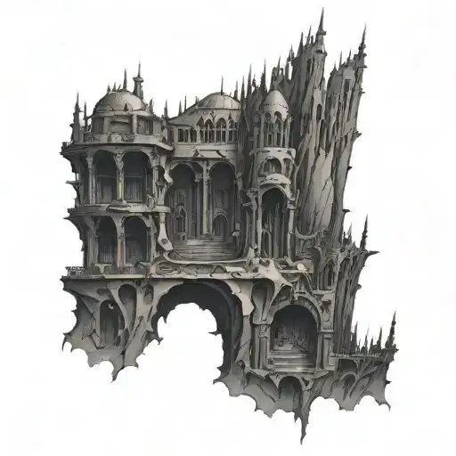 dark tower tattoo design idea