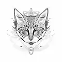 tractor, fishing cat and a flying fly tattoo design idea