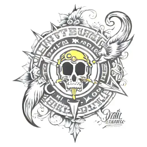 Pittsburgh and Ohio state tattoo design idea