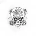 La muerto tattoo design idea