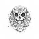 La muerto tattoo design idea