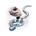 milk snake tattoo design idea