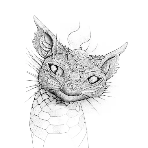 canary island tattoo design idea