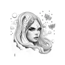 canary island tattoo design idea