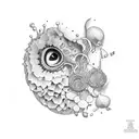 canary island tattoo design idea