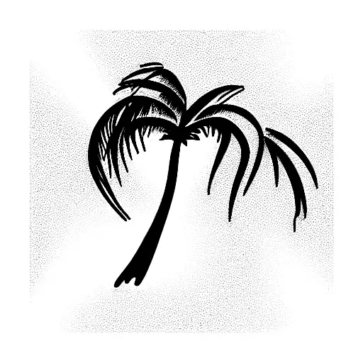 Palm Tree tattoo design idea