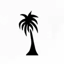 Palm Tree tattoo design idea