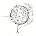 disco ball made tattoo design idea