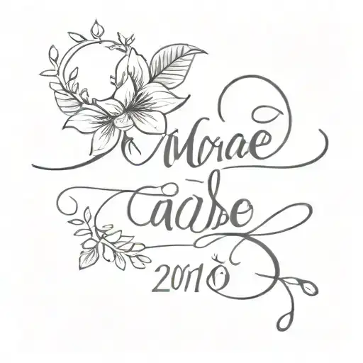 Wedding date tattoo tattoo design idea