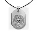 dog tag locket with meral chain with number 151580Z tattoo design idea