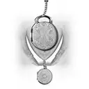 dog tag locket with meral chain with number 151580Z tattoo design idea