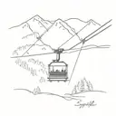 Smugglers' Notch Double Chairlift   tattoo design idea