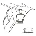 Smugglers' Notch Double Chairlift   tattoo design idea