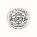 mammon sigil tattoo design idea