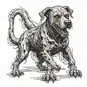 zombie dogs hell hound from black ops 2 tattoo design idea