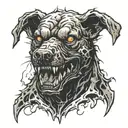 zombie dogs hell hound from black ops 2 tattoo design idea