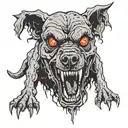 zombie dogs hell hound from black ops 2 tattoo design idea
